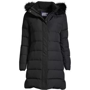 Lands' End Women's Black Puffer Coat